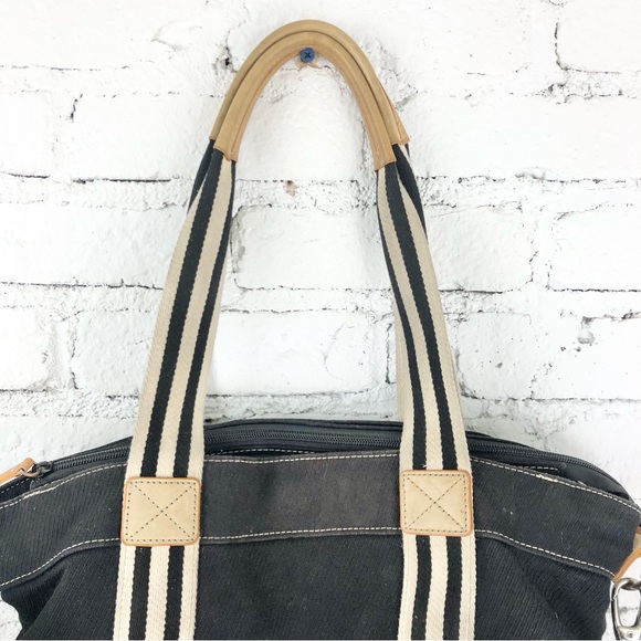 Pottery Barn Kids Black and Tan Striped Bag - Picture 2 of 12